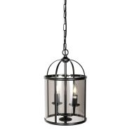 Hanglamp Pimpernel 5971ZW zwart met rookglas Ø23 cm