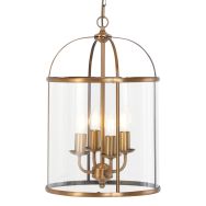 Hanglamp Pimpernel 5972BR brons met helder glas Ø25 cm