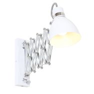 Wandlamp Spring 6290W wit met E27 fitting en draaidimmer
