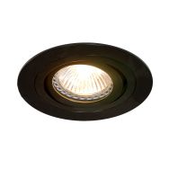 Inbouwspot Pelite spot 7304ZW Zwart Ø10 cm