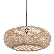 Hanglamp Maze 7505ZW – Beige bamboe lamp met rustige uitstraling