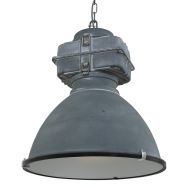 Grijze industriële hanglamp Densi 7779GR Ø47 cm