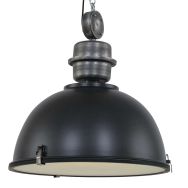Hanglamp Bikkel XXL 7834ZW robuuste zwarte hanglamp Ø52 cm