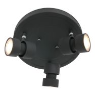 Spot Natasja 7905ZW zwarte ronde 3-lichts spot met GU10 lichtbronnen