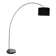 Booglamp Solva 7976ZW met zwarte lampenkap E27