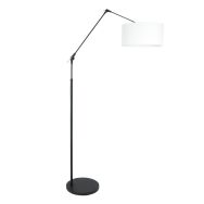 Vloerlamp Prestige Chic 8114ZW met wit linnen kap