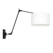 Wandlamp Prestige Chic 8120ZW met wit linnen kap