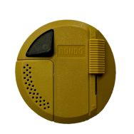 Brons kleurige Rondo vloerdimmer Relco I09327S LED, halogeen- en gloeilampen