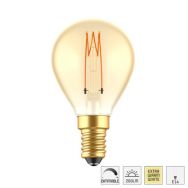 Led lichtbron met E14 fitting filament 2,5W, 1800K, dimbaar 136L G45 vorm