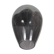 Glass Shade I15465S – Handcrafted Teardrop-Shaped Smoke Glass for E27 Fixtures