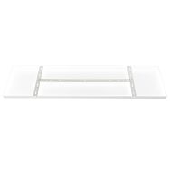 Rechthoekige plafondplaat Mountline I15529S RAL9003 wit 100 x 25 x 2,5 cm met ophangbeugel