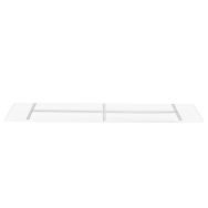 Rechthoekige plafondplaat Mountline I15531S RAL9003 wit 170 x 25 x 2,5 cm met ophangbeugel