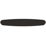 Deens ovalen plafondplaat Mountline I15537S zwart 140 x 42 cm met ophangbeugel