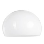 Wit kunststof lampenkap K10610S Ø38cm met E27 support.