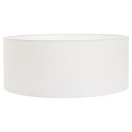 Wit grof Linnen Lampenkap K1066QS Ø 50cm met E27 support