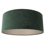Green velvet lampshade K1066VS ⌀50cm with E27 support.