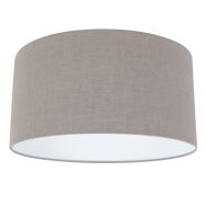 Grijs grof linnen lampenkap K1068RS Ø 40cm met E27 support