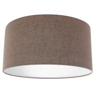 Grey coarse linen lampshade K1068RS Ø 40cm with E27 support