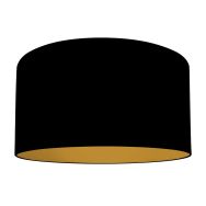 Black linen lampshade K1068SS ⌀40cm with E27 support.