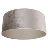 Grey/Taupe Velvet Lampshade K1066GS ⌀50cm with E27 support.