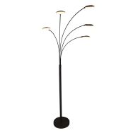 5 Arm floor lamp - arc lamp Synna 1327ZW Black