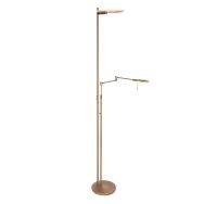 Vloerl. 2-l. led transparant glas