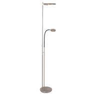 Vloerlamp Turound 2989ST Staal met leesarm