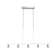 Hanging lamp Vortex 3066ST Steel 5 lights, light color adjustable