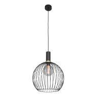 Hanging lamp Aureole 3067ZW Black wire lamp with E27 fitting Ø35