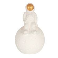 Table lamp Jazz 3108W White astronaut with gold-colored visor