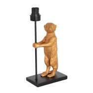 Goldfarbene und schwarze Tischlampe Animals 3126ZW mit E27-Fassung