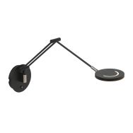 Wandlamp Soleil 3259ZW zwart met verstelbare arm