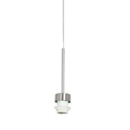 Steel-colored hanging lamp - pendant Sparkled Light 3602ST without shade