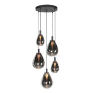Hangl. 5-L. rond led glass smoke