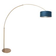 Bronzefarbene Bogenlampe Sparkled Light 4307BR – Stilvolle Beleuchtung mit Velours Lampenschirm