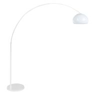 Witte vloerlamp / booglamp Sparkled Light 7348W met wit kunststof bol kap