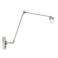 Steel-colored wall lamp Prestige Chic 7396ST without shade