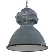 Graue industrielle Hängelampe Densi 7779GR Ø47 cm