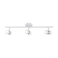 3 light Ceiling spotlight Natasja 7903ST Steel Including light sources