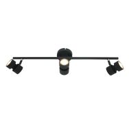 3 light Ceiling spotlight Natasja 7903ZW Black Including light sources