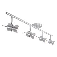 4 light Ceiling spotlight Natasja 7904ST Steel Including light sources