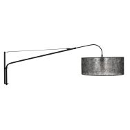 Black wall lamp Elegant Classy 9320ZW with black-Sizoflor shade