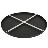 Ronde plafondplaat I15301S Zwart Ø70 x 2,5 cm met ophangbeugel