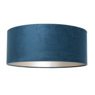 Blauw Velours Lampenkap K1066ZS ⌀50cm met E27 support.