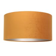 Goud/geel velours lampenkap K1068KS ⌀40cm met E27 support.